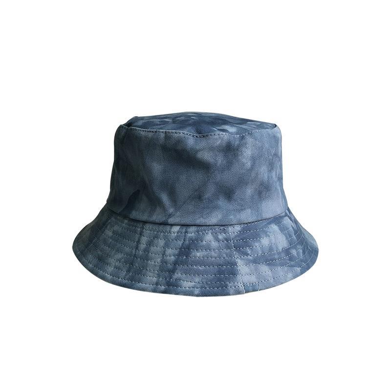 Korean ins double-sided tie-dye fisherman hat women's spring and summer Korean version of the trendy men's all-match sunshade and sunscreen street basin hat