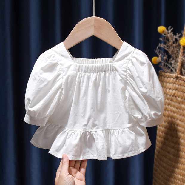 宝宝纯棉短袖T恤婴儿夏季薄款儿童透气童装女童上衣打底衫潮