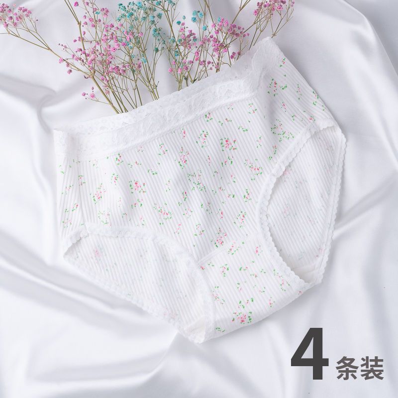 【日本DEANMO】4條裝 全棉女生內褲100純棉中腰 舒適透氣出口品質