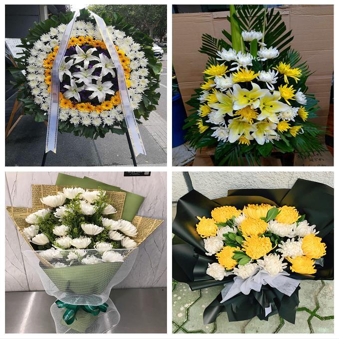 菊花鲜花死人花圈祭奠过世白事花篮天津和平区劝业场小白楼五大道