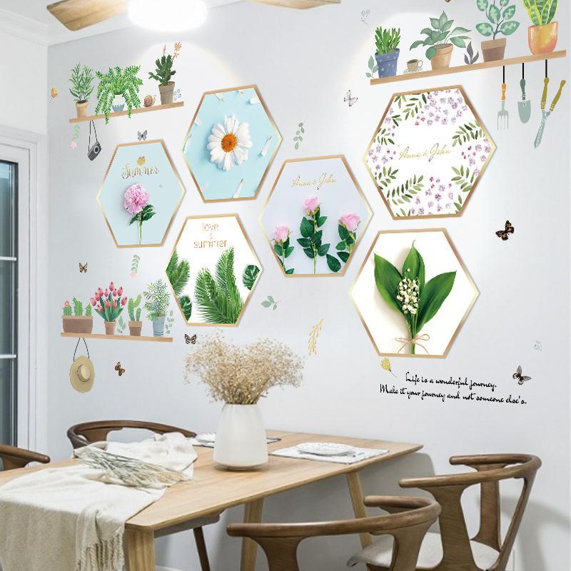 温馨创意餐厅餐桌墙壁装饰贴纸3d立体墙贴画墙面布置客厅墙纸自粘