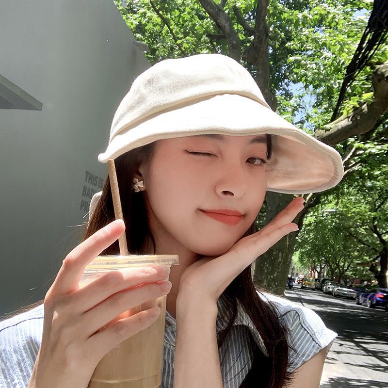2021 new summer sunscreen fisherman hat sunshade thin section anti-ultraviolet Korean version all-match spring and autumn sun hat women