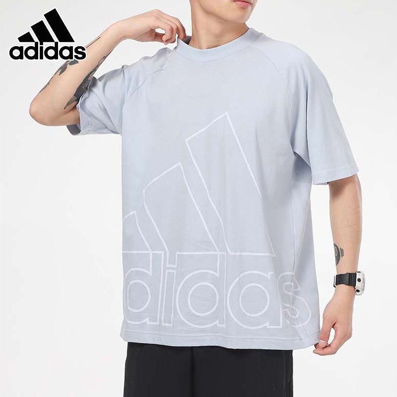 阿迪达斯短袖体恤男装2021夏季新款休闲圆领运动服t恤半袖gu4293