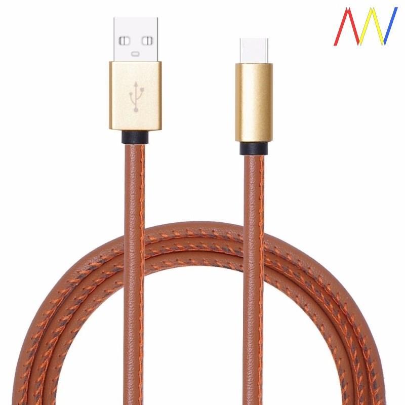 cables,wires usb cables fashion pu leather braided cable charging cables