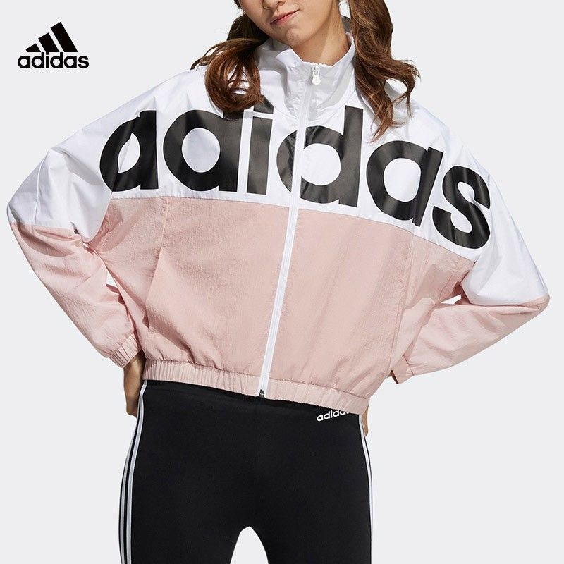 adidas阿迪达斯neo夹克女2021秋季新款运动服防风衣外套h36714