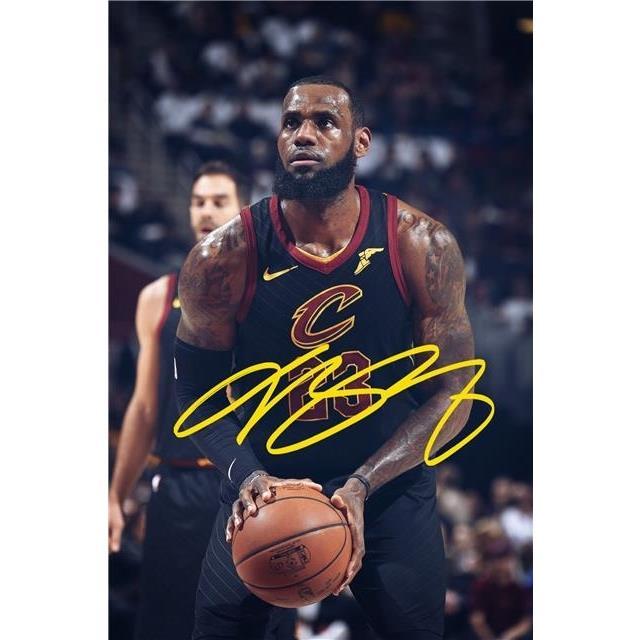 詹姆斯 lebron james亲笔签名照片  22  号