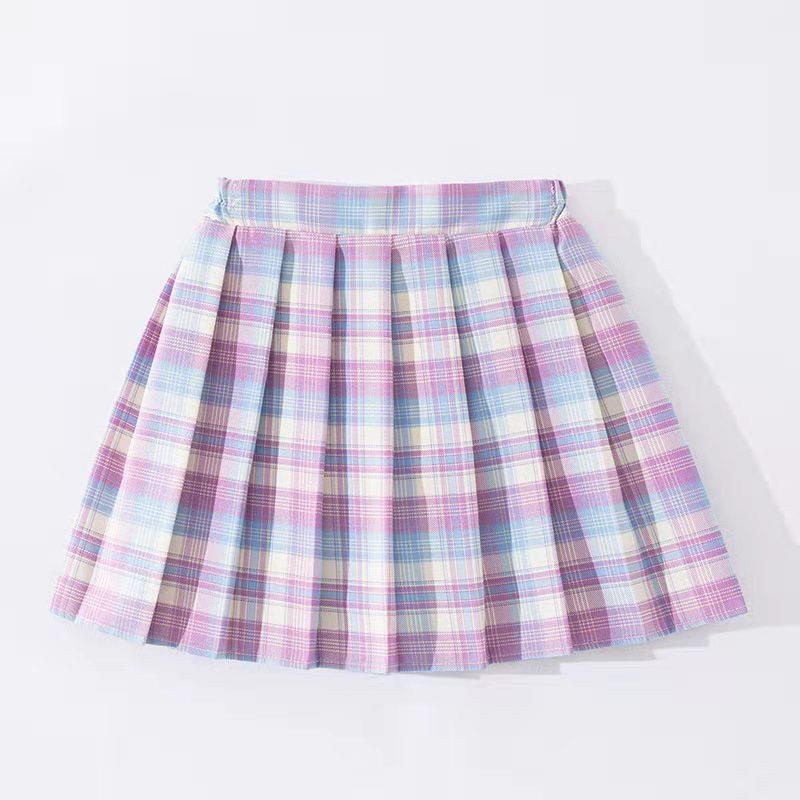 Girls jk uniform skirt summer pleated skirt children's class uniform primary school uniform girl gk summer skirt college style