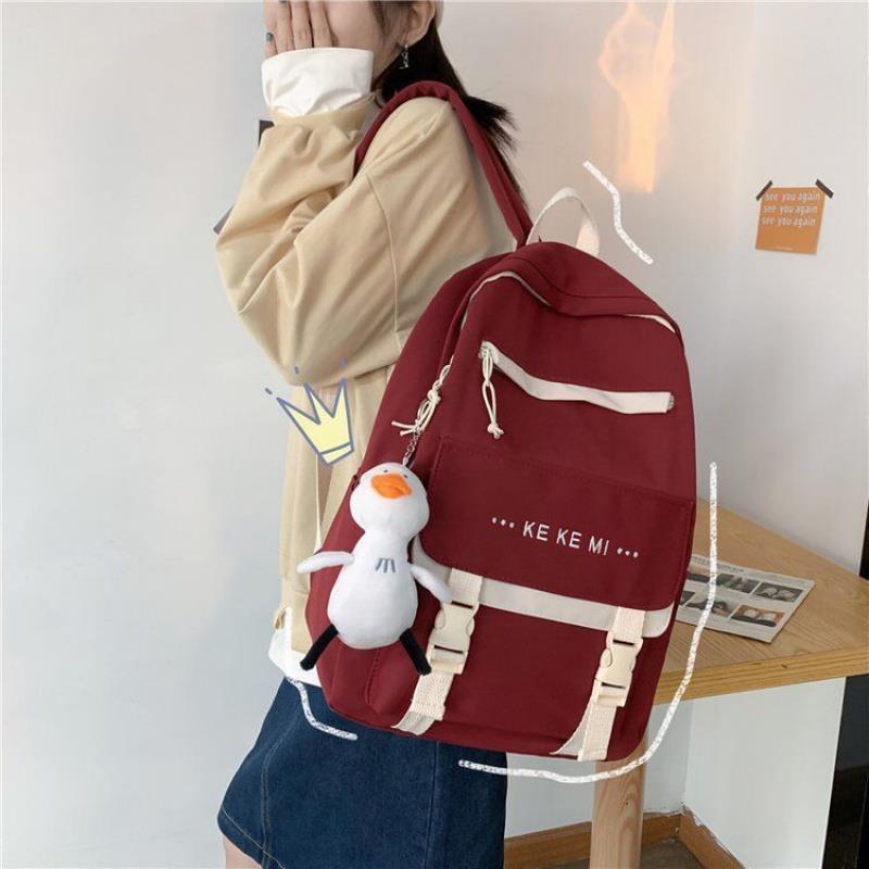书包女ins双肩包初高中学生韩版新款校园森系大容量耐用背包