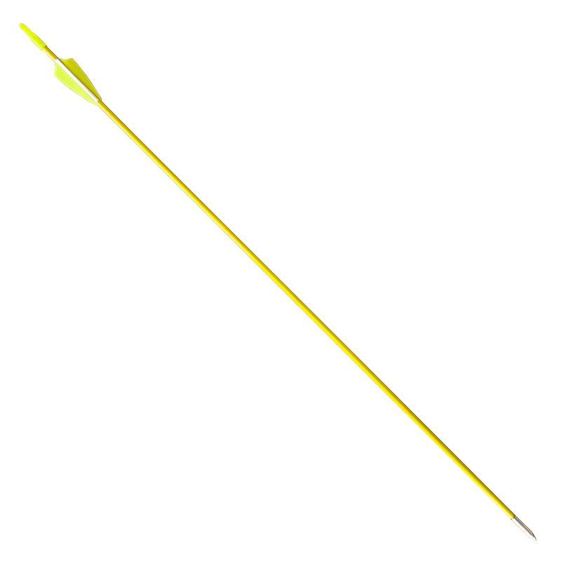 高强度彩色6mm玻纤箭黄色红色蓝色弓箭支练习训练箭传统反曲美猎