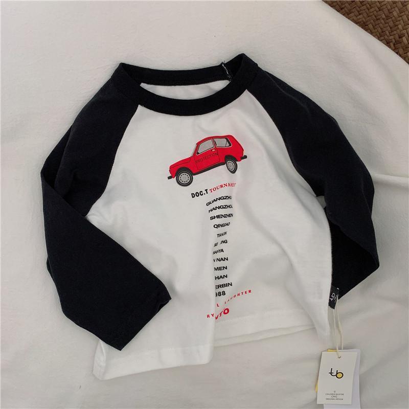 Soft waxy bottomed shirt children's cartoon long sleeve T-shirt Raglan long sleeve shirt autumn 2022