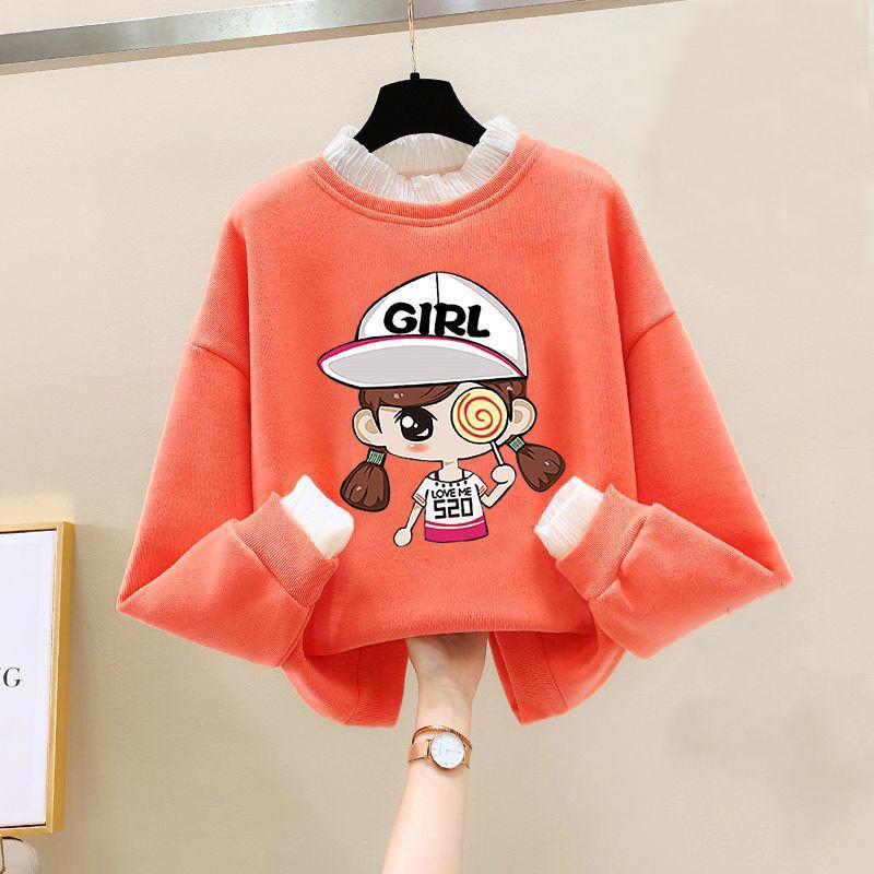 女童秋季长袖T恤新款韩版中大童蕾丝薄款儿童洋气上衣打底衫