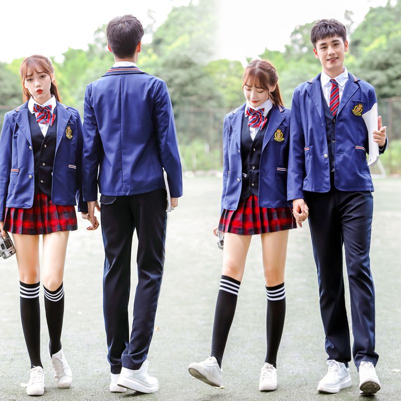 校服套装学院风中学生韩国英伦风西装初中高中生班服制服演出服女