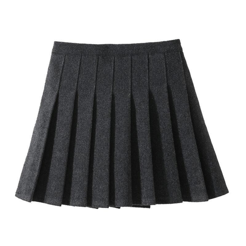 Girls' clothing winter woolen plaid skirt children's college style western style pleated skirt middle and big children's slim skirt pants