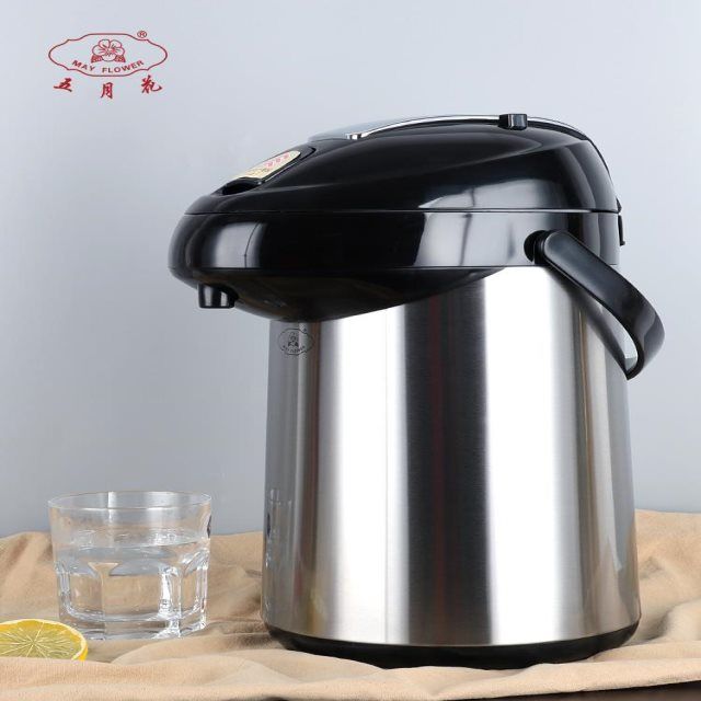五月花保温壶家用大容量热水壶家用热水瓶玻璃保温瓶不锈钢暖水壶