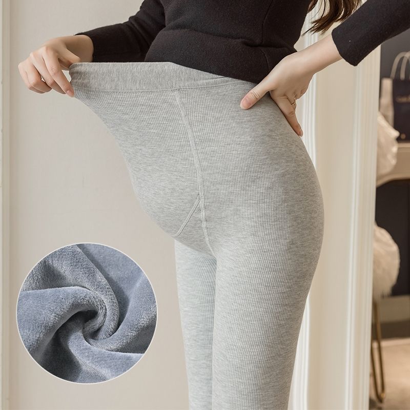 Maternity leggings, spring and autumn outer wear maternity pants, belly support pants, autumn and winter velvet thickened pantyhose, maternity leggings