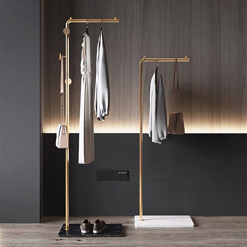Nordic Style Floor-standing Clothes For Bedroom, Simple Home Storage Rack, Light Luxury Modern Rod-style Internet_voghion.com