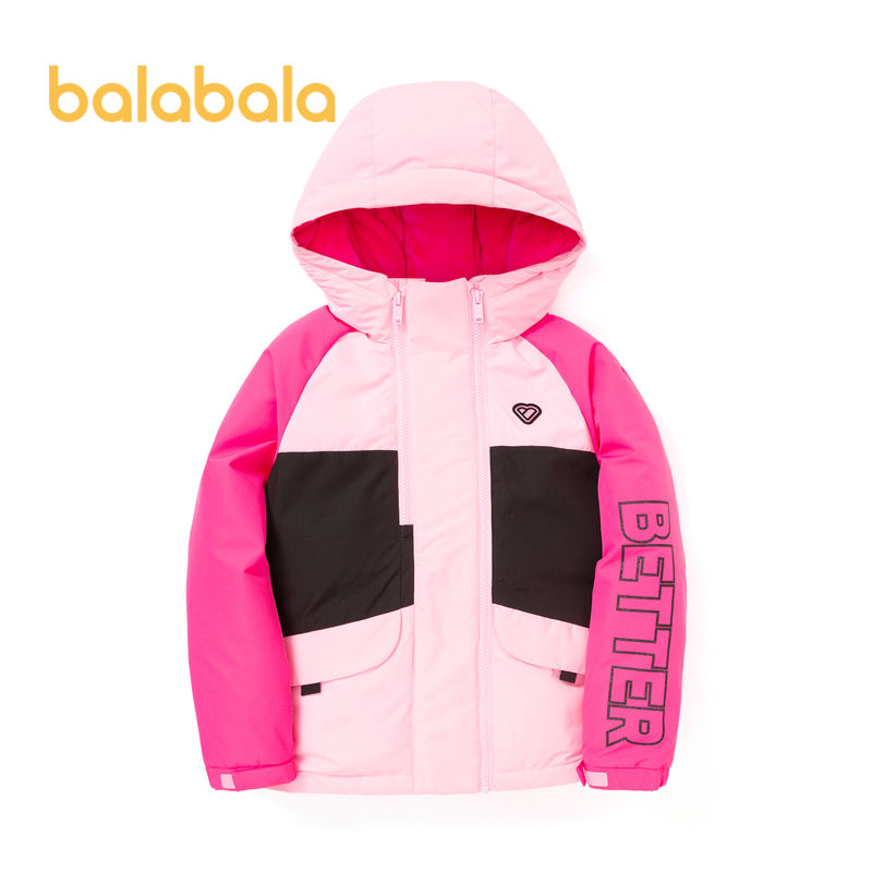 88889-巴拉巴拉女童外套棉服秋款中厚2021新款秋装棉袄秋冬女大童棉衣-详情图