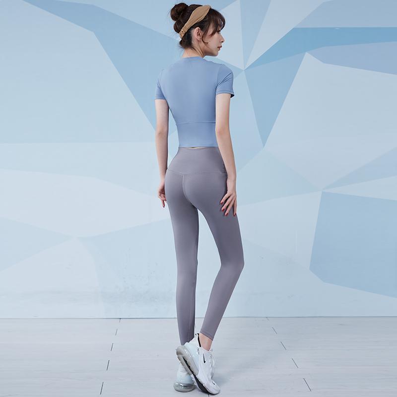 范斯蒂克瑜伽服女紧身显瘦透气速干运动套装女健身跑步瑜伽服套装