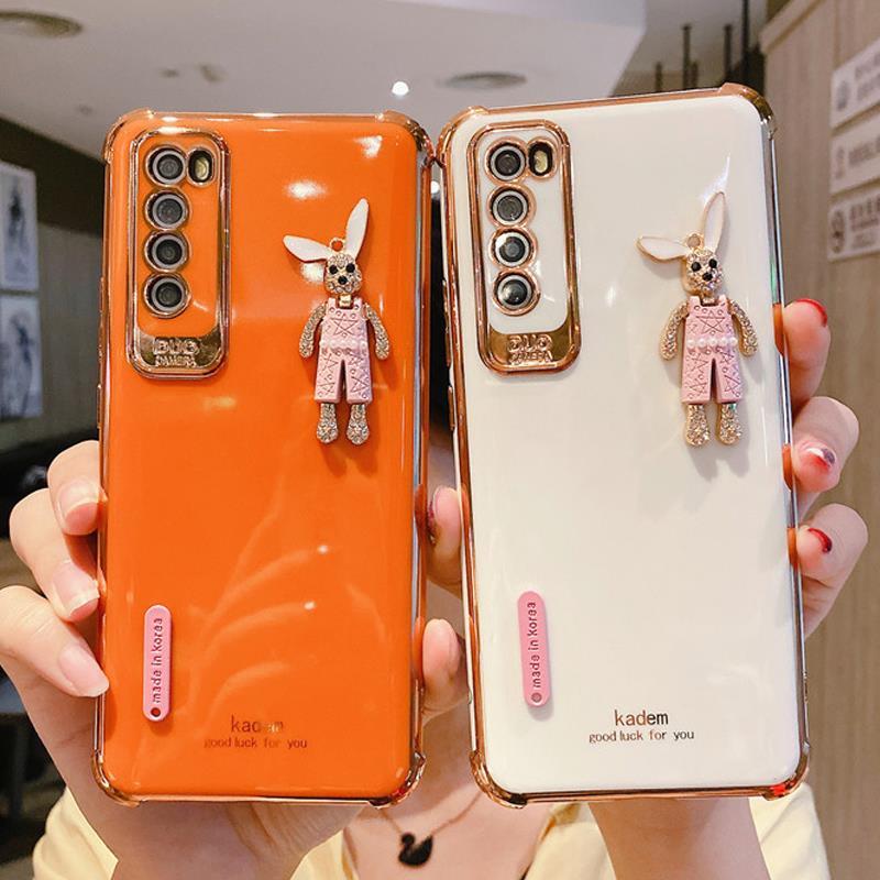 华为nova7se手机壳水钻奢华no护眼ro全包防摔保护套nova7立体兔子