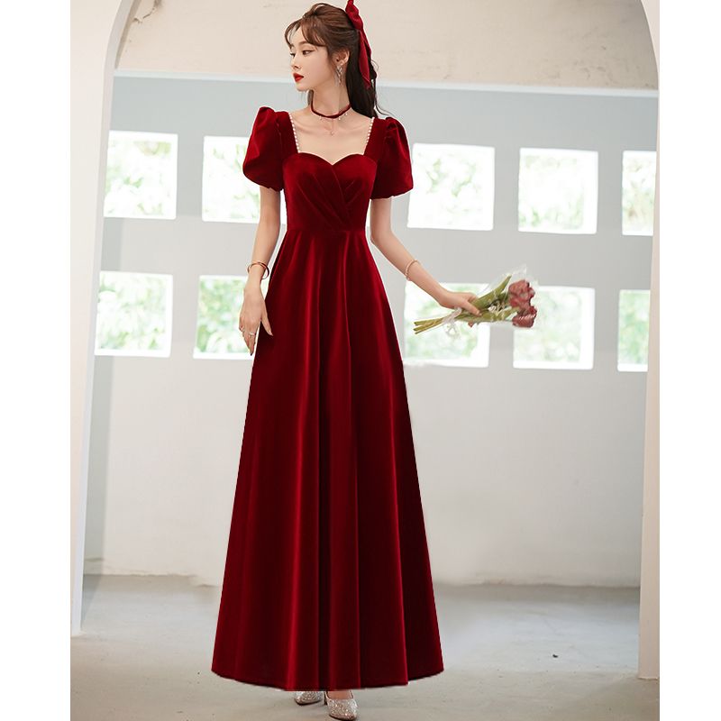 75674-敬酒服新娘2021新款小个子结婚订婚回门晚礼服裙女平时可穿长款-详情图