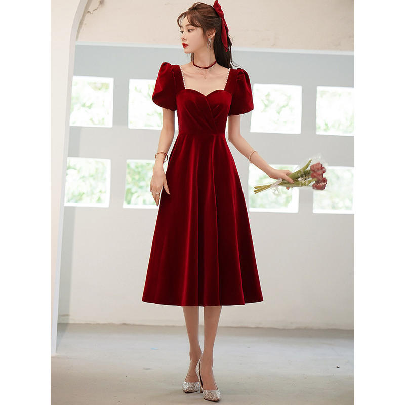 75674-敬酒服新娘2021新款小个子结婚订婚回门晚礼服裙女平时可穿长款-详情图