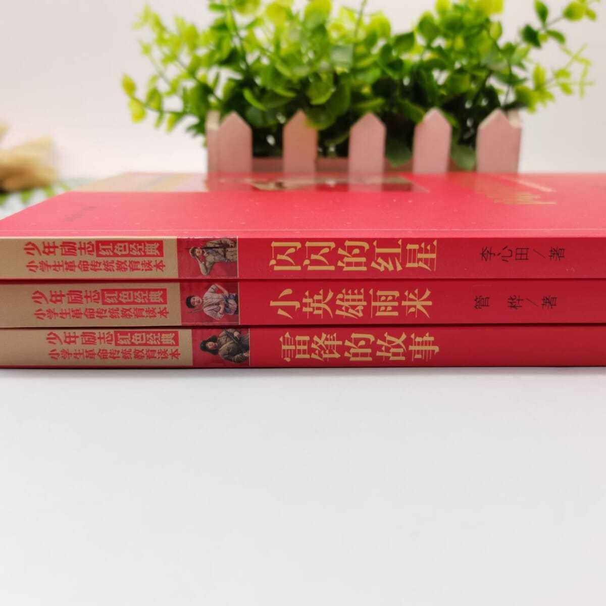 红色经典书籍共3册雷锋的故事闪闪的红星小英雄雨来小学生拼团中