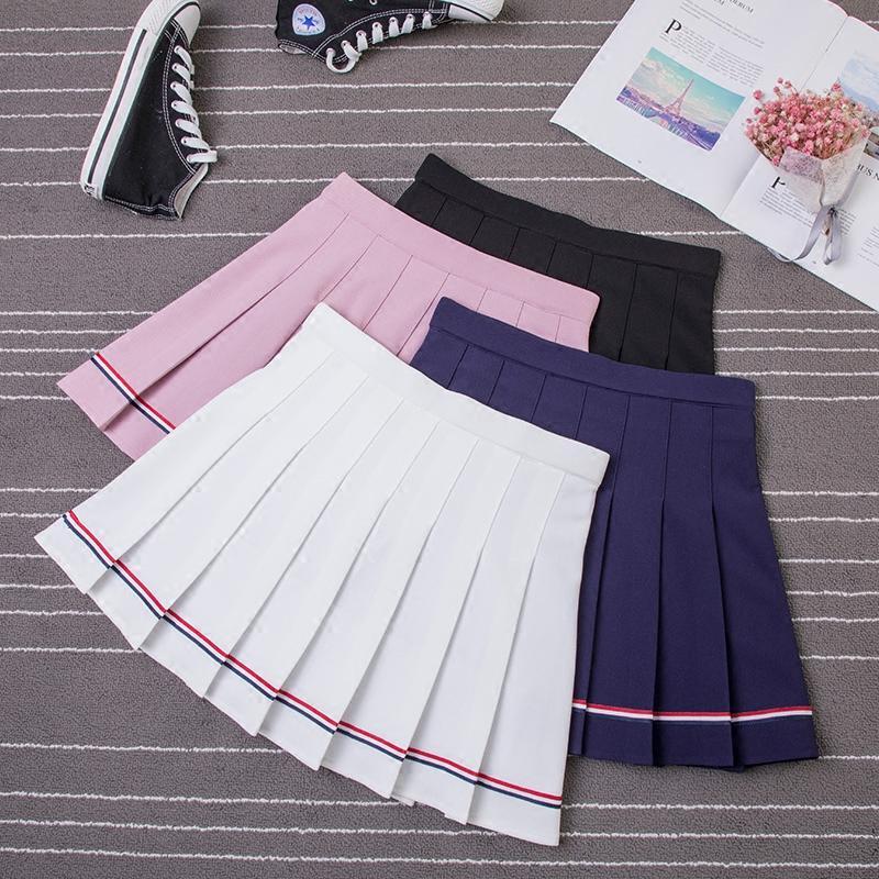 Children's clothing girls skirt spring and summer children's striped pleated super foreign style girl skirt middle and big children college style skirt autumn