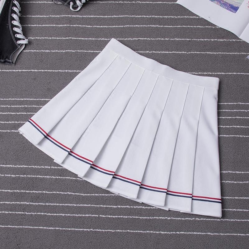 Children's clothing girls skirt spring and summer children's striped pleated super foreign style girl skirt middle and big children college style skirt autumn