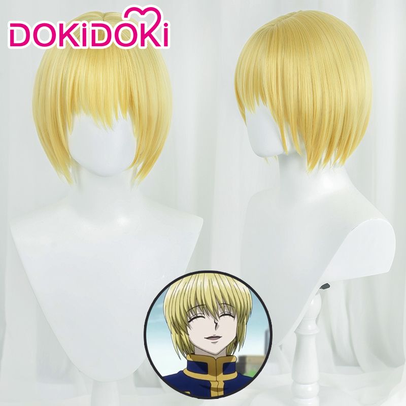 dokidoki * 全职猎人cos  酷拉皮卡cosplay假发金色短发假毛