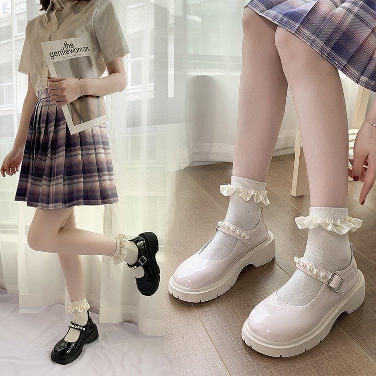 配jk制服鞋子春夏小皮鞋洛丽塔公主鞋女童小学生女孩