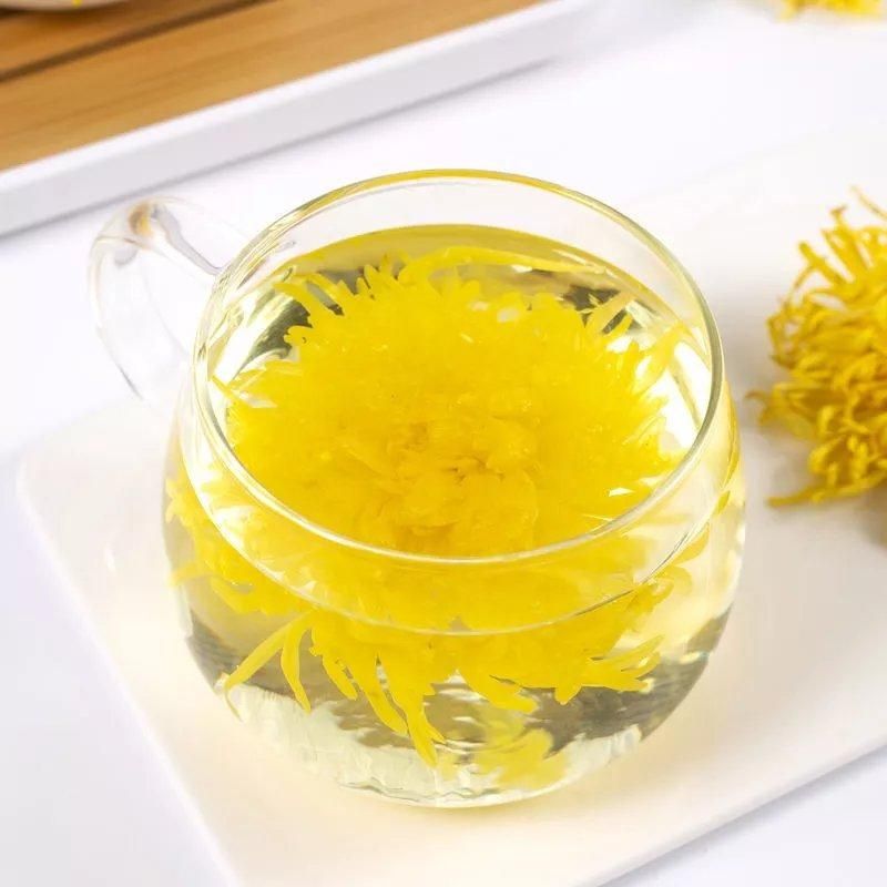 金丝皇菊一朵一杯大菊花特级黄菊花茶搭配枸杞玫瑰花蒲公英组合茶 虎窝拼