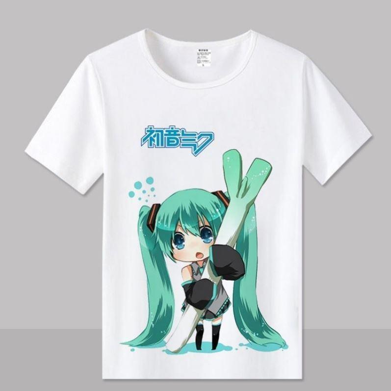 初音未来短袖t恤 千本樱 镜音双子 雪初音 动漫周边男女衣服夏装【12