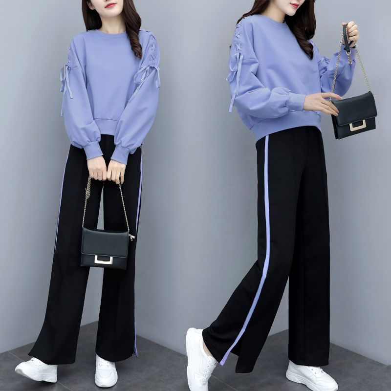 矮个子女装140cm150娇小穿搭配xs显高阔腿裤春季时髦显瘦上衣套装