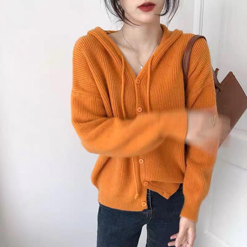 女士针织衫2021秋季长袖开衫外套气质潇洒靓丽得体魅力十足小众【3月8