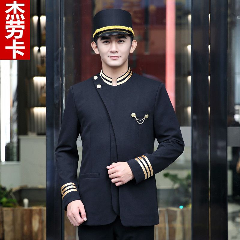 酒店门童秋装 迎宾酒店门童制服套装 接待服装门童服装制服长袖
