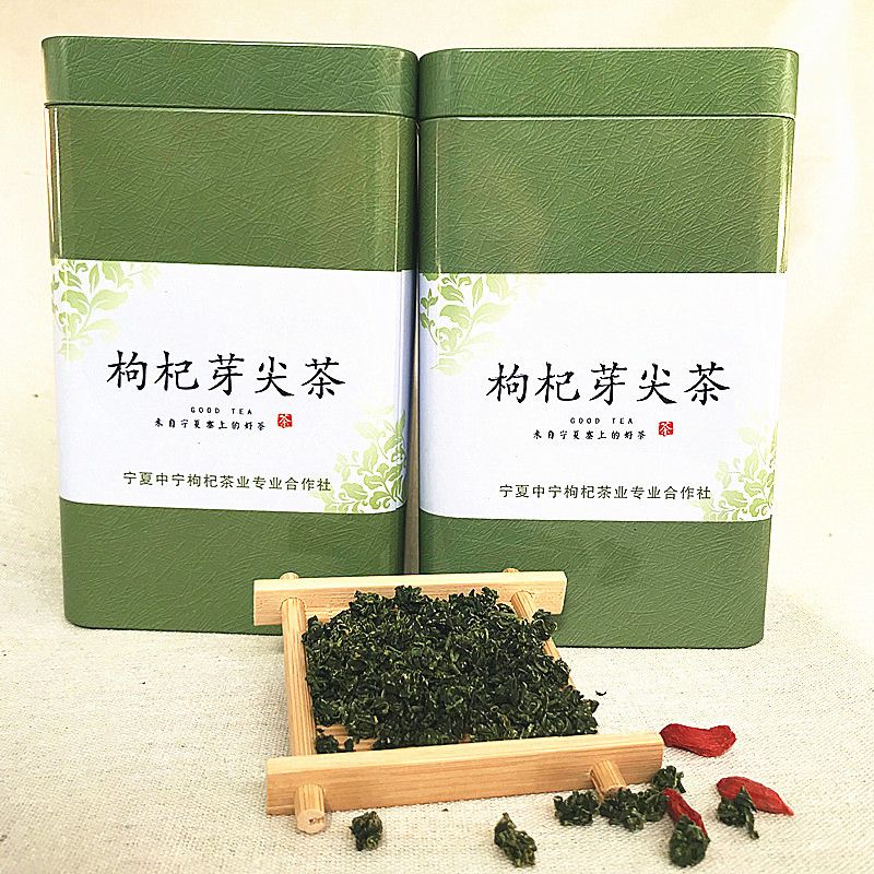 枸杞芽尖茶宁夏特级枸杞芽茶新无果枸杞芽茶芽尖茶宁夏产地直销