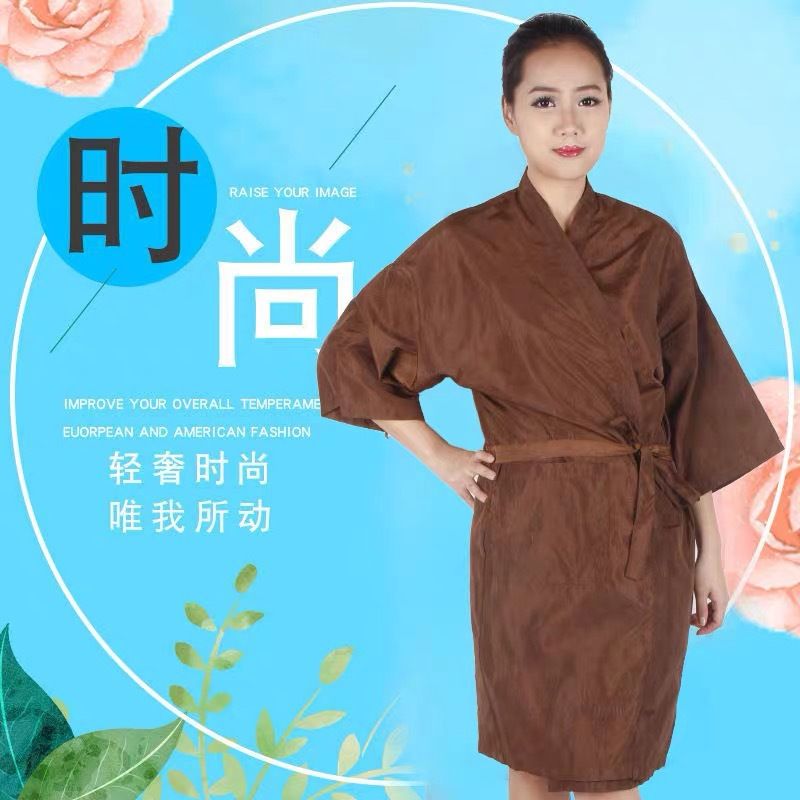 美发和服美容spa服顾客袍浴袍围布发廊防污服理发衣围裙代发