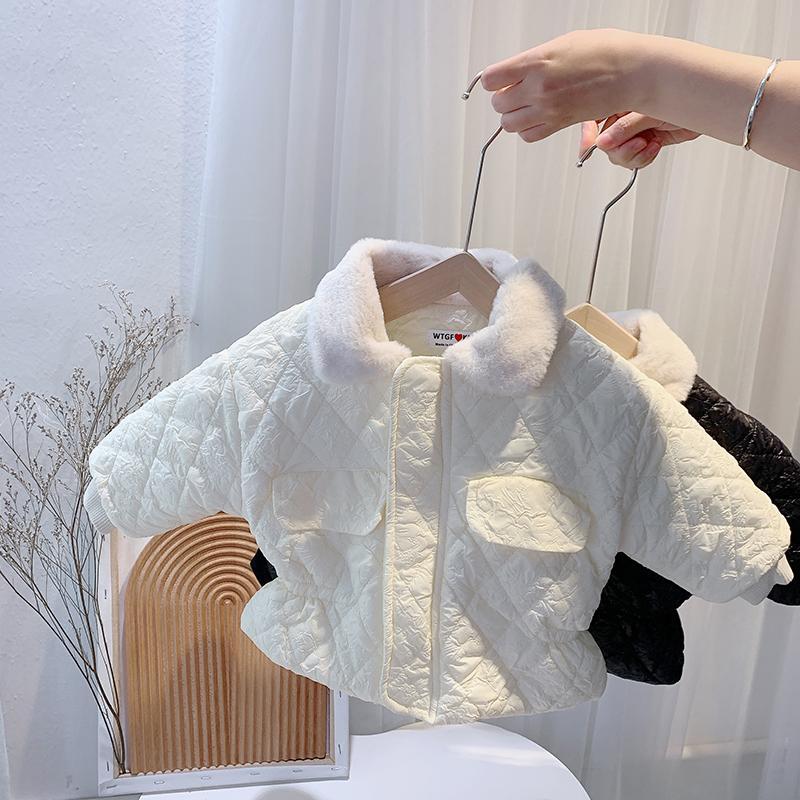 女童加厚棉衣外套冬装新款潮韩版儿童装宝宝小童棉袄洋气棉服