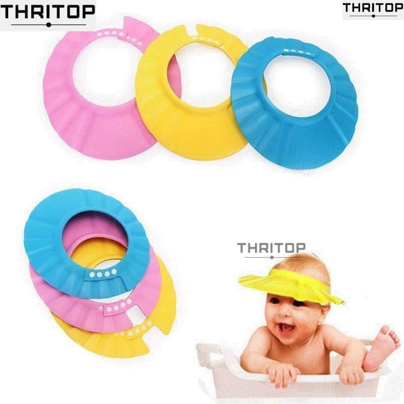hot sale adjustable baby shower cap soft shampoo baby care c