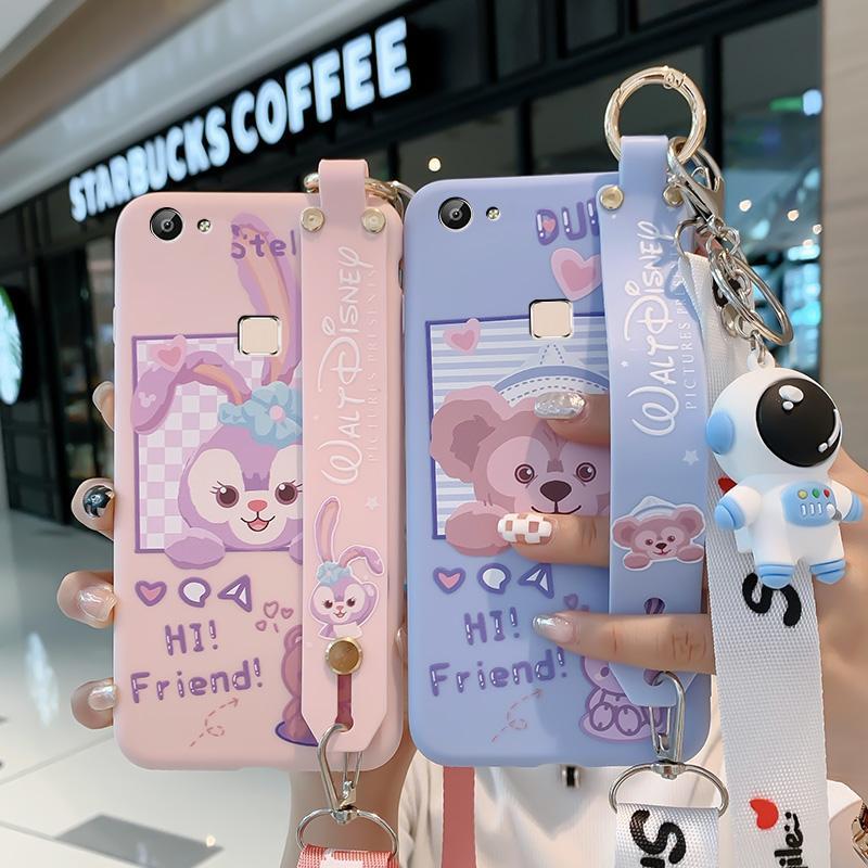 vivox6手机壳vovox6s软硅胶vlv0x6sa卡通vovix6l全包边斜跨带公仔