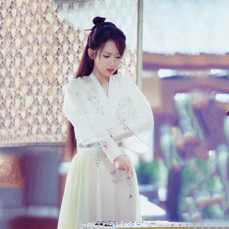 影视剧香蜜沉沉烬如霜杨紫锦觅同款女古装仙女飘逸写真汉服演出服【3