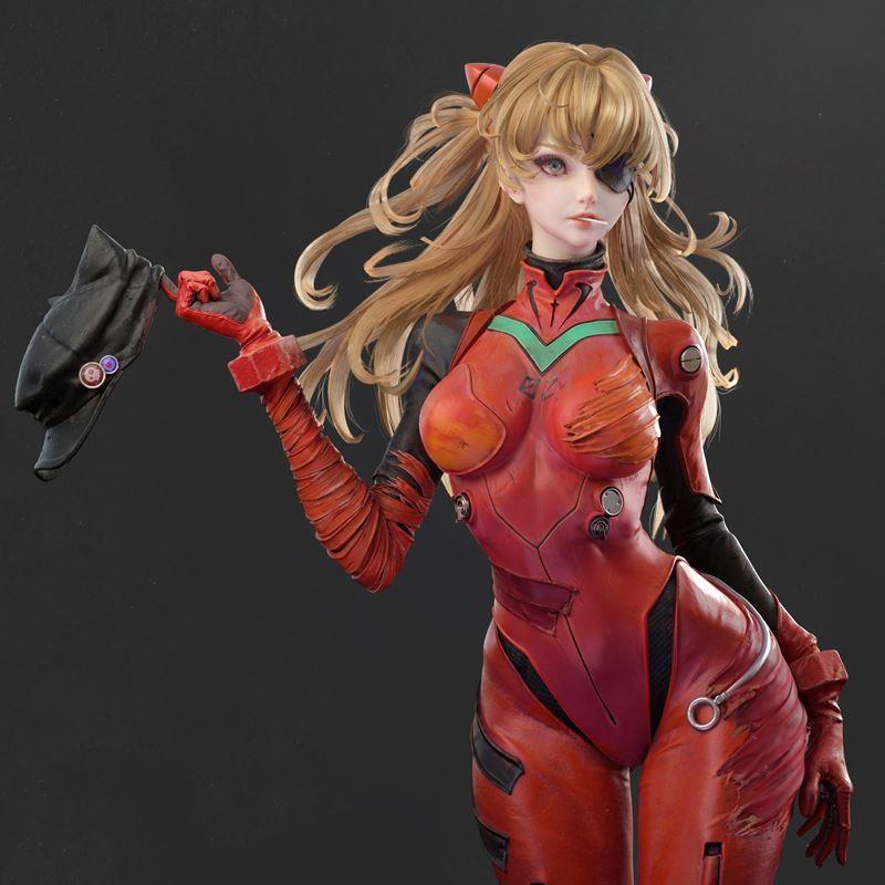 zbrush教程次世代美型女性角色明日香cg建模制作zb雕刻中文视频