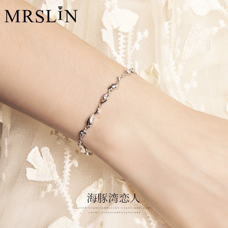 valentine gift girls silver bracelet women jewellery gift