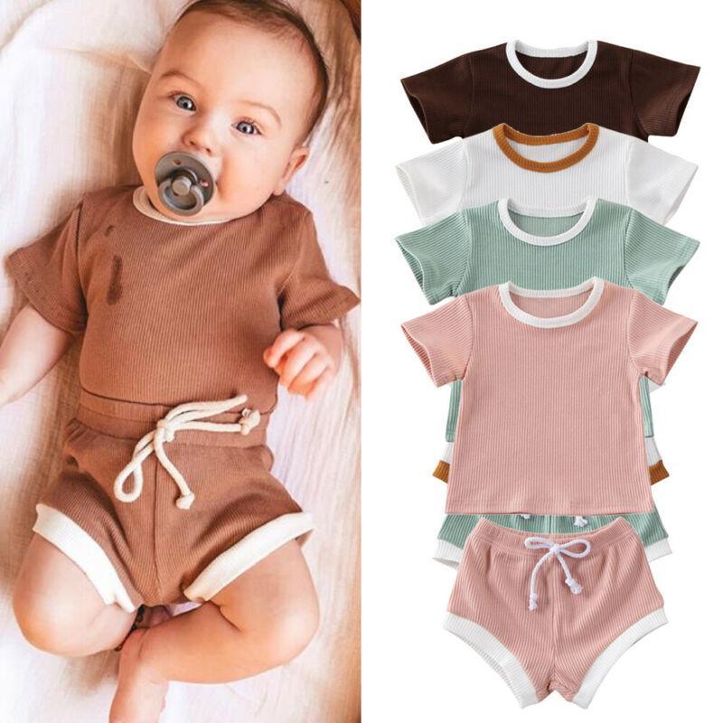 for boy baby tops boys t shirt clothes set newborn summer【4月4