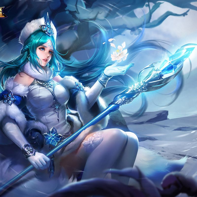 古风汉服百搭点缀头饰品精美王者荣耀王昭君冰雪之华法杖流苏发簪