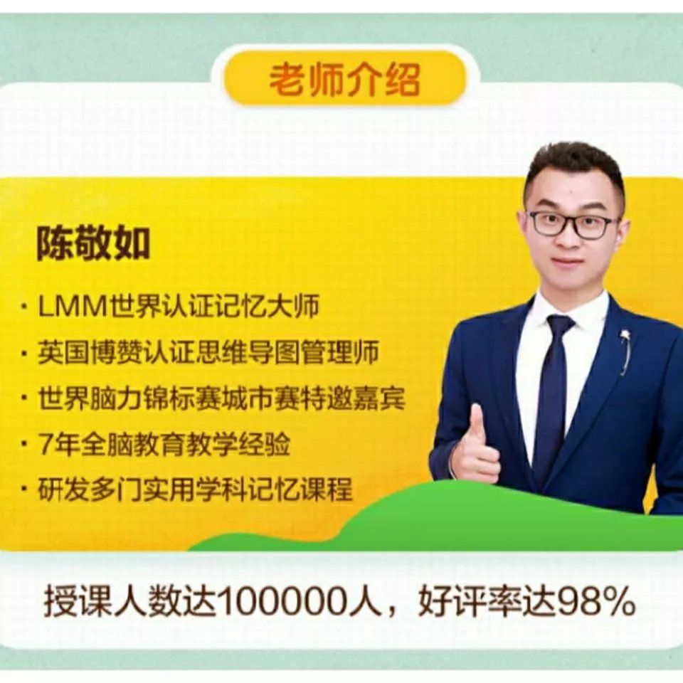 陈敬如老师博闻巧记满分思维秋季班小低 小高视频课程完整版