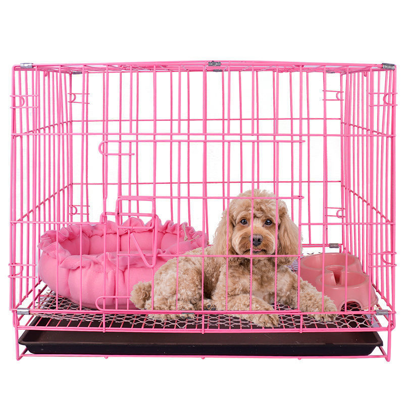 狗笼子小型犬泰迪狗笼室内带厕所中型犬折叠宠物笼猫笼兔笼鸡笼