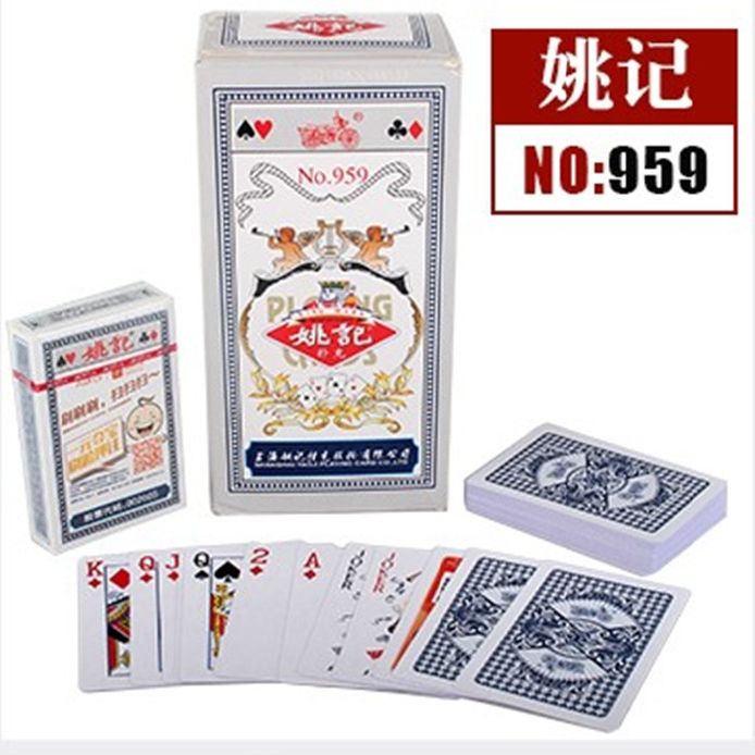 清仓加厚正品上海姚记975扑克牌棋牌纸牌花切扑克牌具整箱100副