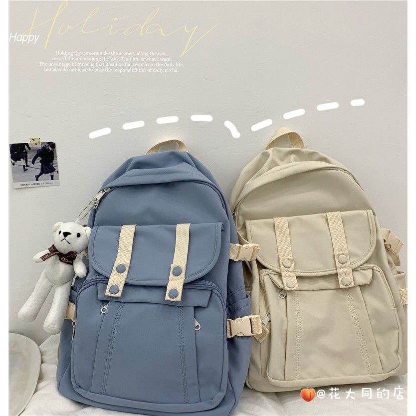 Schoolbag female ins Japanese junior high school student high school college student backpack Mori all-match trendy large-capacity computer backpack