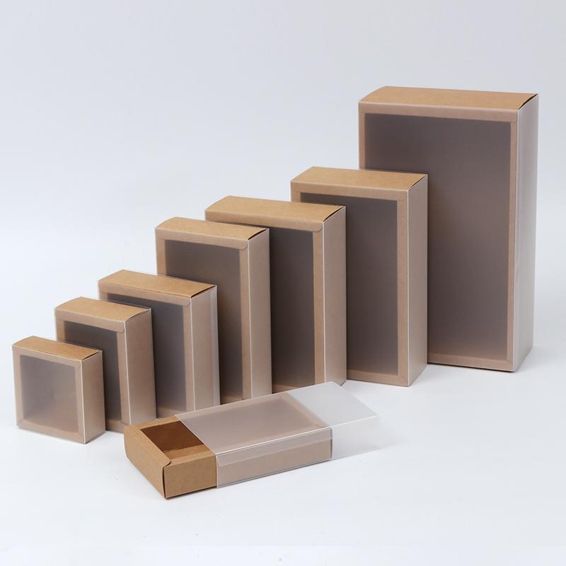 pvc transparent packaging box window craft paper box giftbox